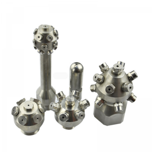 Nagynyomású tisztítás teljes kúpos permetező tartály sugárhajtómű -tartály dobcső tisztítás a forgó spray -fúvóka