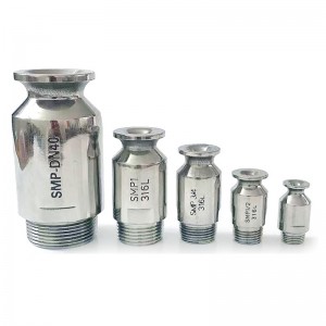 Ipari rozsdamentes acél széles látószögű SMP sorozat teljes kúpos permetező fúvóka, SMP fúvóka